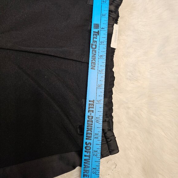 Worthington X Jason Bolden Women's Black Wide Legs Satin Trim Pants Size XS - Picture 3 of 10
